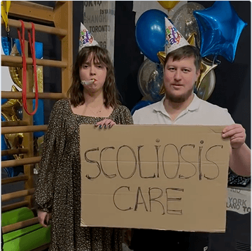 1 рік Scoliosis Care! Богдан та Марія святкують :)